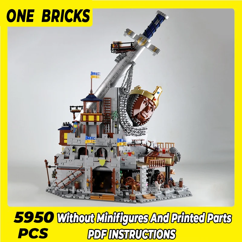

Medieval Castle Model Moc Building Bricks Kings Tomb The Watch Tower Technology Blocks Gifts Christmas Toys DIY Sets Assembly