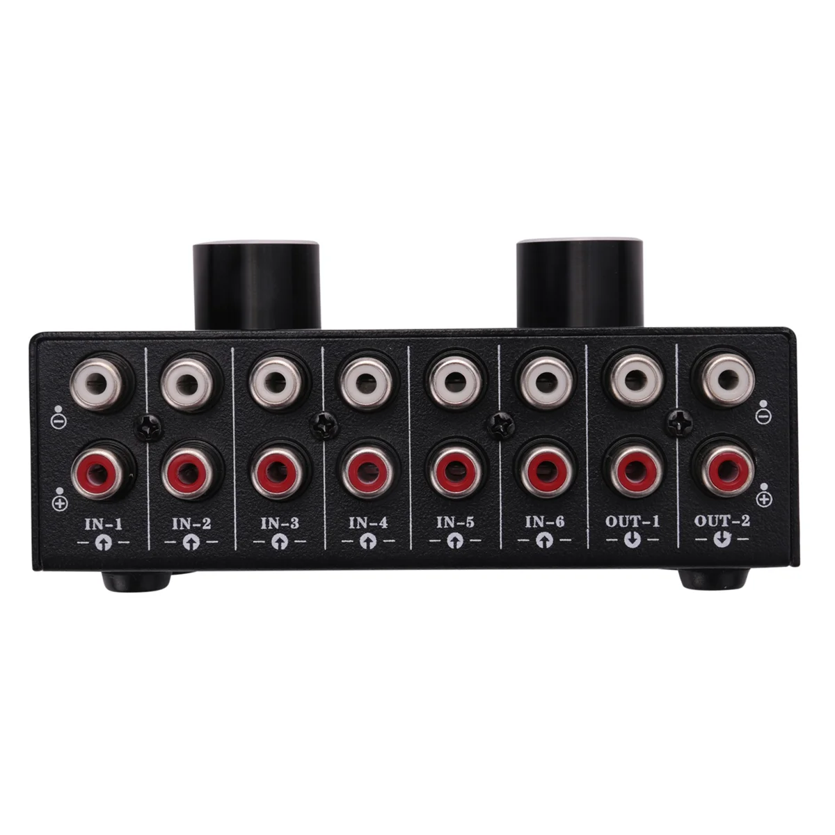 

Switcher 6 in 2 Out or 2 in 6 Out Headphone Speaker Switcher Stereo Sound Source Signal Selection Switcher, Interface Adopts