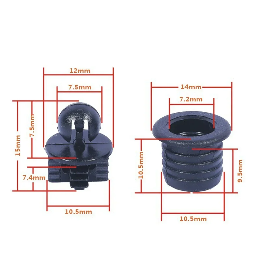 Speaker Grill Peg and Snap Button Kit - 10 Pairs