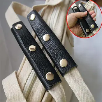 Impugnatura per valigia in PU tinta unita design anti-shock copertura per maniglia in pelle tracolla morbida copertura per impugnatura accessori per borse