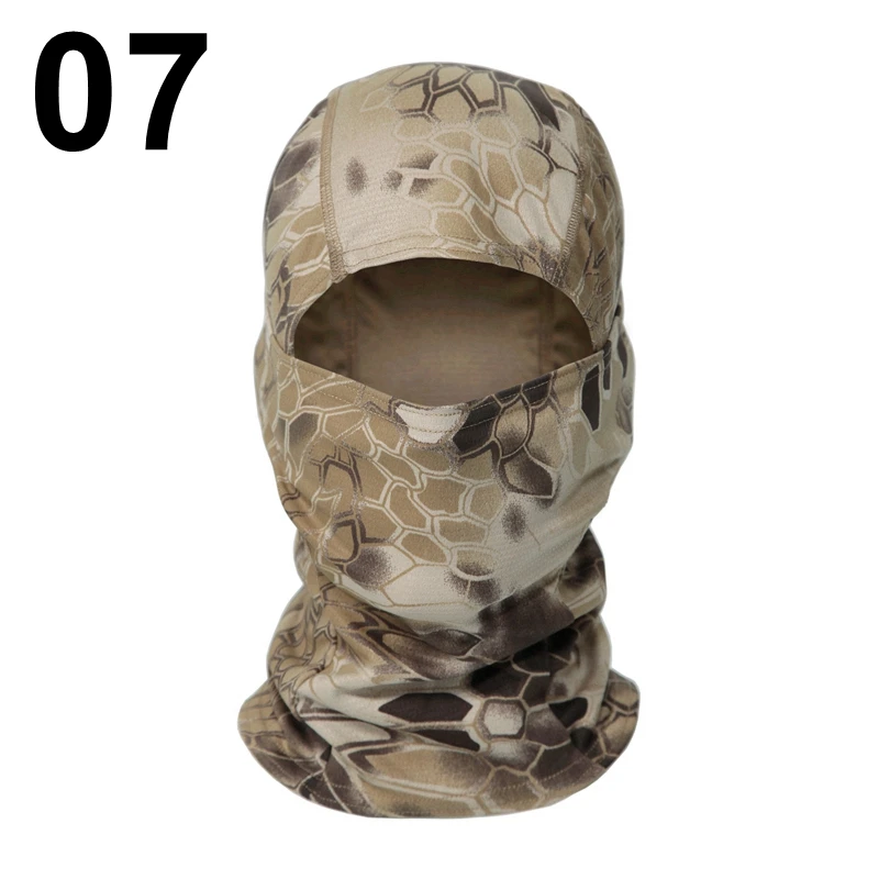 white skully hat Multicam Camouflage Balaclava Cap Full Face Shield Cycling Motorcycle Skiing Airsoft Paintball Protection Tactical Military Hat woolen cap for men Skullies & Beanies