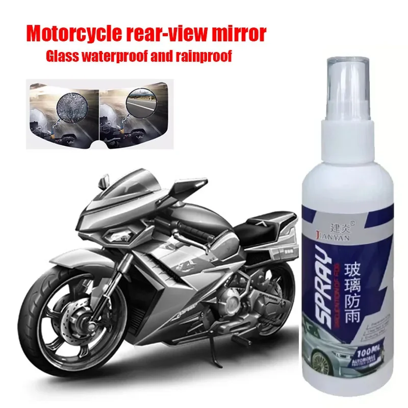 New 100ml Motorcycle Car Spray Water Repellent Anti Rain Coating ForGlass Hydrophobic Liquid Windshield Mirror Mask Polish