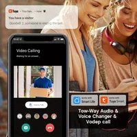 Tuya WiFi Video Doorbell - 2-Way Audio, Outdoor 1080P HD, SD+Cloud Storage, Motion Detection, Easy Setup & Live Alerts - Image 4