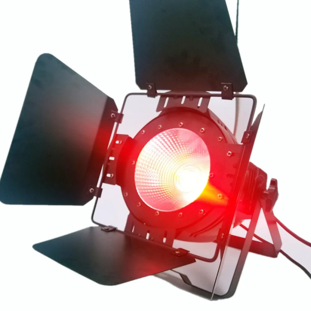 

Светодиодный Par COB 200W RGBWA-UV 6 в 1 светильник Lyre Stage светильник ing Effect Professional Stage For Club Luces Disco With Barn Door