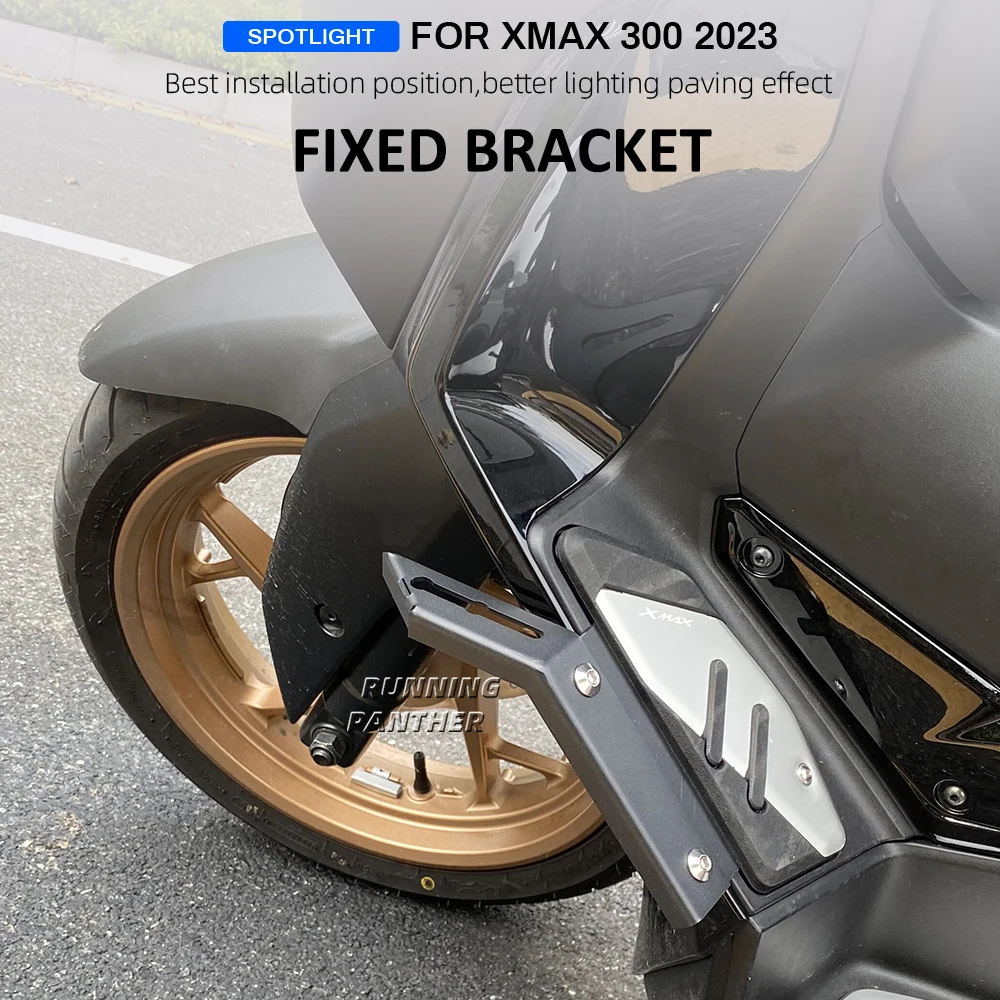 

Motorcycle Accessories Spotlight Sport Fog Light Fixed Bracket Support Holder For Yamaha X-max Xmax 300 X-max300 Xmax300 2023