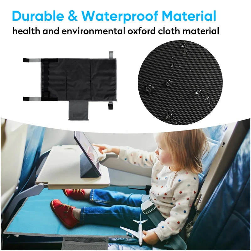 Kids Travel Airplane Bed Baby Pedals Bed Portable Travel Foot Rest Hammock Kids Airplane Seat Extender Leg Rest Airplane Foot Rest Airplane Seat Extender