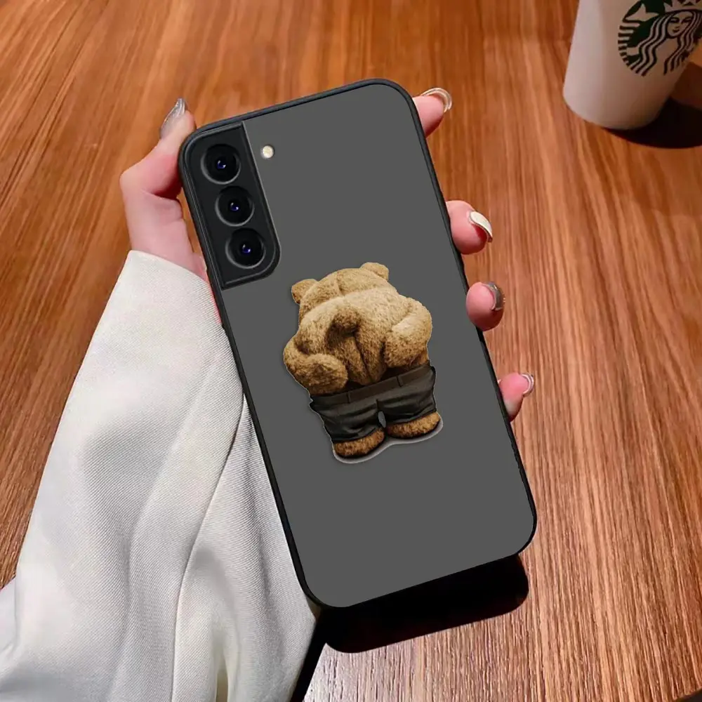 thumbnail image 1 of Matte Case for Samsung Galaxy S23 S22 S21 S20 S10 4G S9 S8 Plus ULTRA 5G LITE Case Funda Coque Shell Naughty T-Teddy Bear Couple, 1 of 5