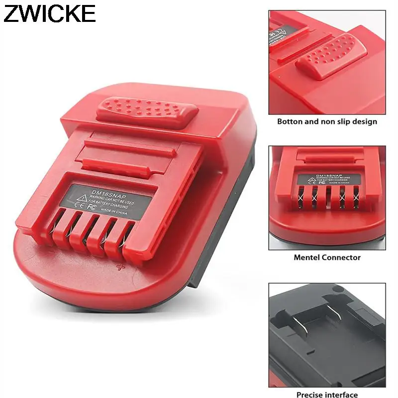 New Replacement For Dewalt for Milwaukee DM18SNAP Battery To Snap