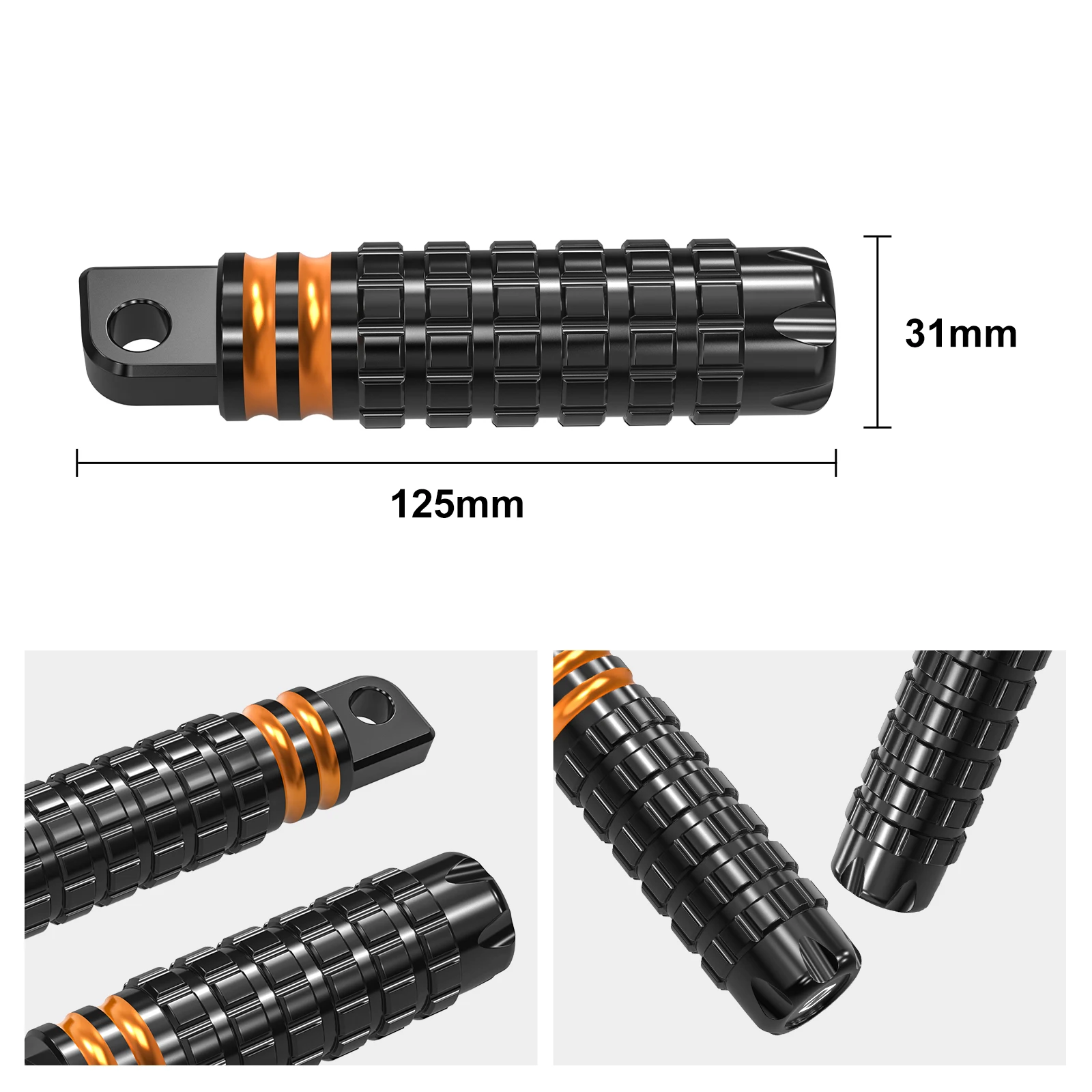 Für Harley Sportster 883 XL883R Sportster 1200 XL1200C Passagier Fußrasten Eisen 883 XL883N 2014-2020 Eisen 1200 XL1200NS 2018-2021 – Detail 3