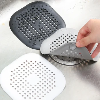 Silicone Shower Drain Hair Catcher Sink Strainer