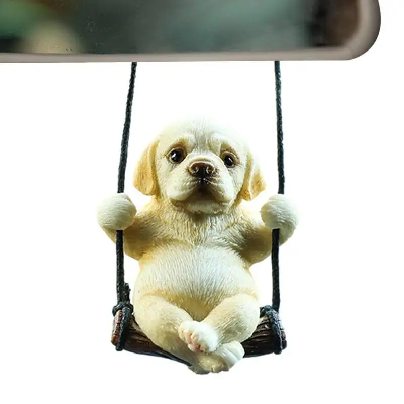 

Rear View Mirror Swinging Car Ornament Labrador Monkey Resin Pendant Auto Rearview Mirror Ornaments Car Accessories for car