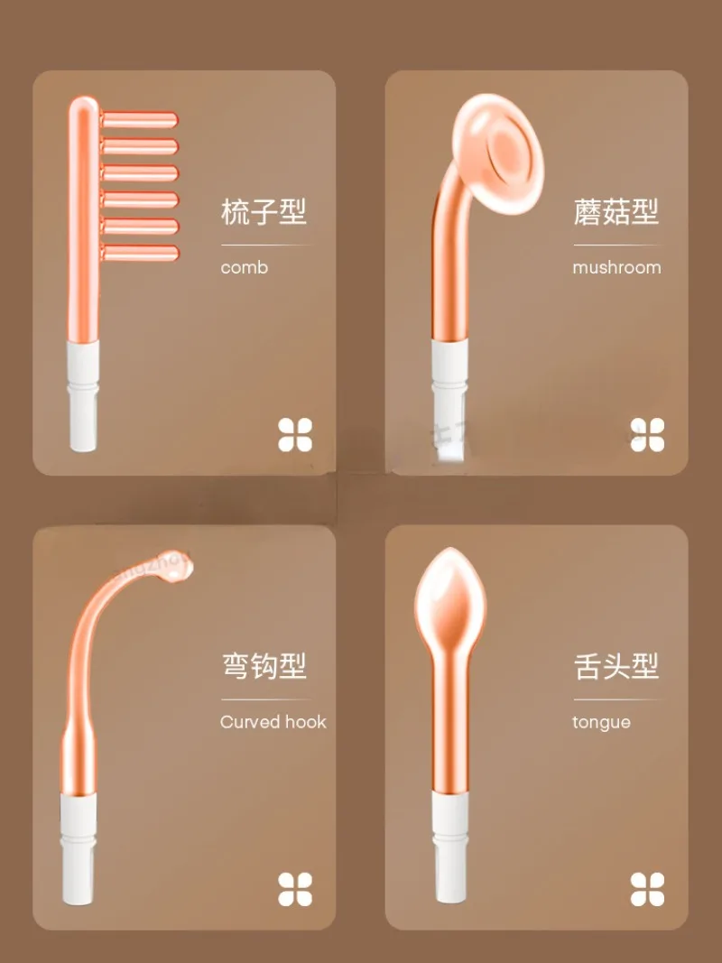 Wireless High Frequency Electric Therapy Stick Hair, Arms, Face, Neck Care Beauty Instrument To Alleviate Dry, Aging,oily Skin 6