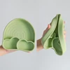 New Design Silicone Dining Plate Suction Cute Cartoon Rainbow Dishes Toddle Training Feeding Sucker Bowls Children's Tableware 4