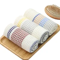 2023 New Pure Cotton Gauze Towel Gift Honeycomb Waffle Face Towel Daily Necessities Face Towel Pure Cotton Wholesale 4