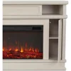60” Electric Fireplace TV Stand for TVs up to 60 inches, Adjustable Shelves and Hidden Storage, TV Stand for Living Room 4