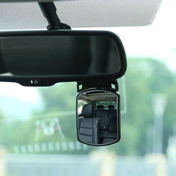 Specchietto retrovisore rotante per auto per bambini, vista di sicurezza per auto, specchio per sedile posteriore, osservazione automatica, specchio ausiliario per sedile posteriore, monitor per bambini, interni per auto