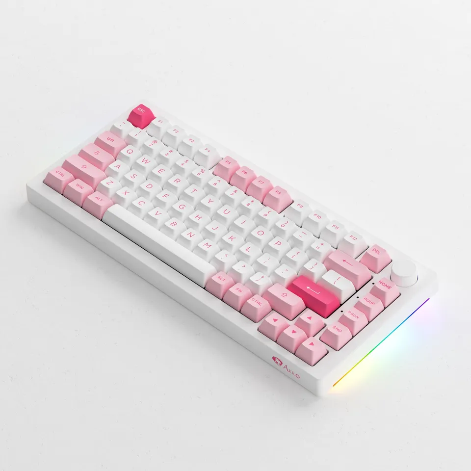 Akko-メカニカルゲーミングキーボード,75% GHzワイヤレス/USBタイプC