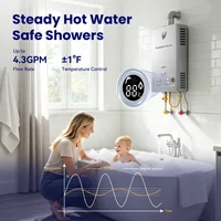 Chauffe-eau instantané au gaz GPL SIHAO 6L-18L sans réservoir avec kit de douche pour appareils ménagers ou douche de camping 8 1