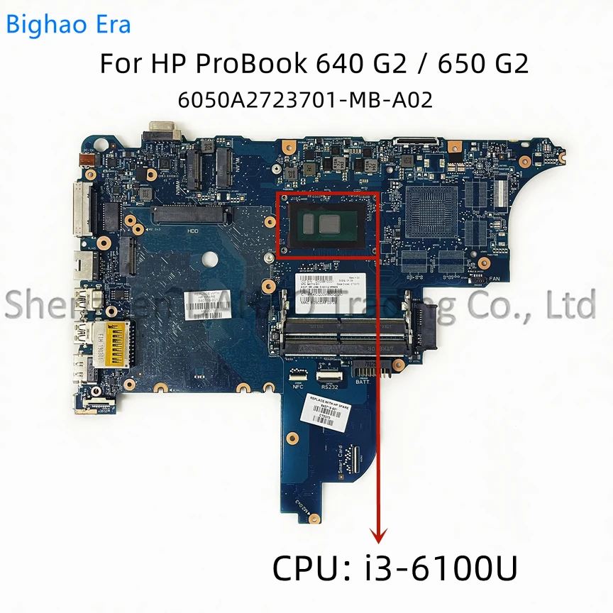 para hp Probook 640 g2 650 g2 Laptop Motherboard com Cpu i3 i5 i7 Ddr4 Sps:852724001 840717601 840716-001 6050a2723701-mb-a02