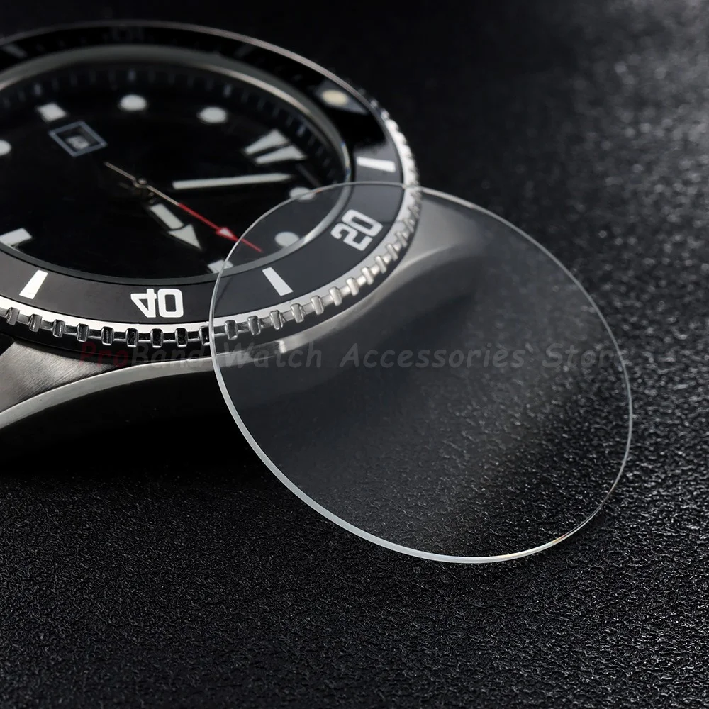 Transparent Crystal Watch Glass Replacement - Flat, Various Thicknesses
