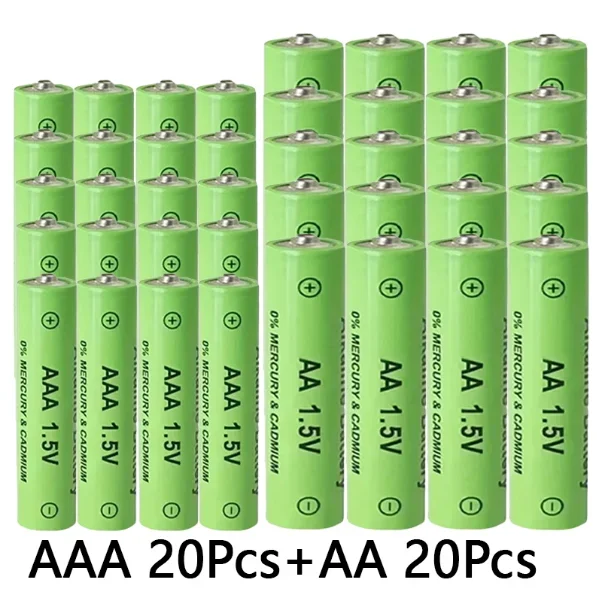 1.5V AA+AAA Ni Mh Rechargeable Battery, AAA Alkaline 3800-3000Mah,For Flashlights, Toys, Clocks, MP3, Nickel Hydrogen Batteries 6