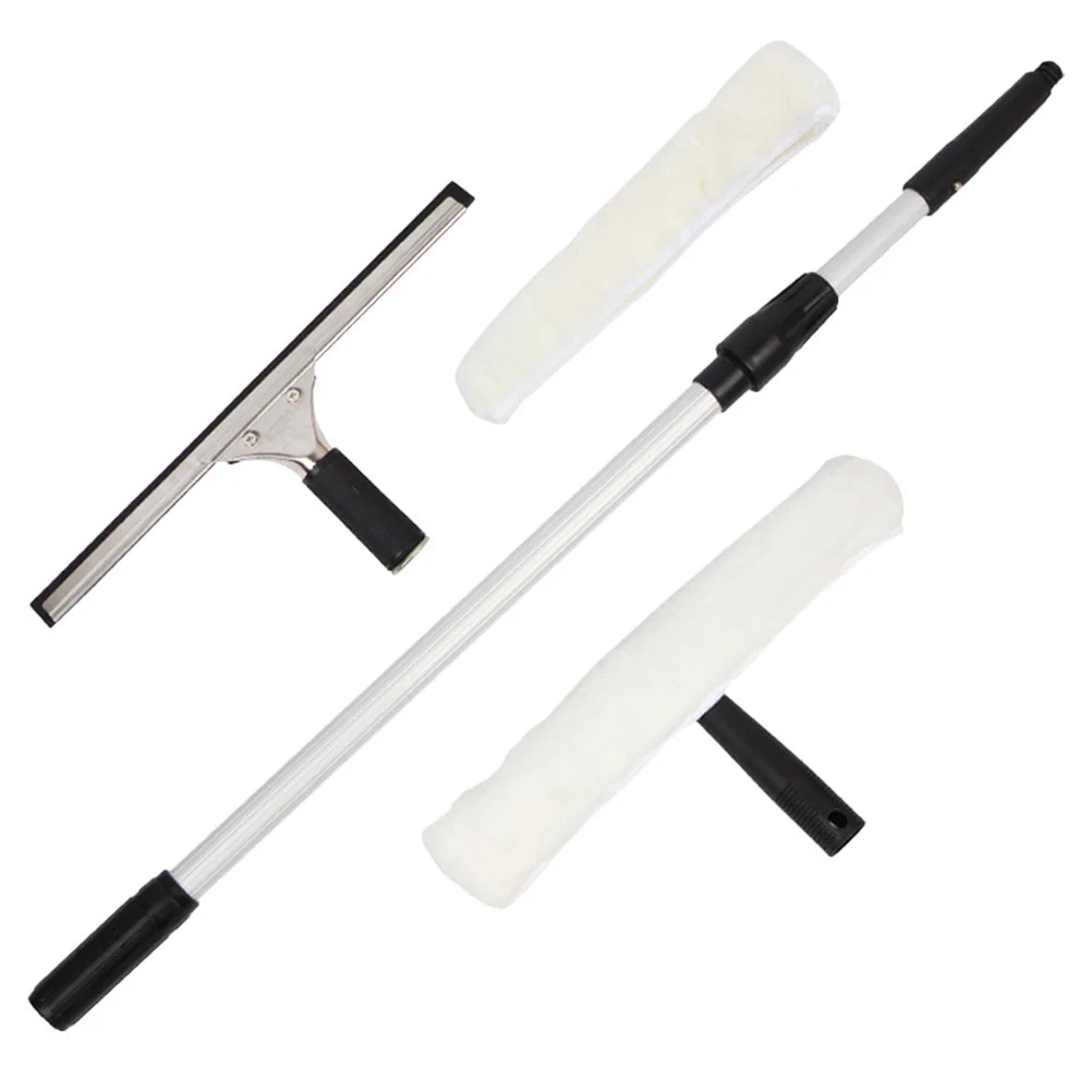 

Telescopic Window Cleaner Rod Car Cleaning Kit Kit for Cleaning Telescoping Pole Scraper Windows Wiper Stainless Steel Supplies