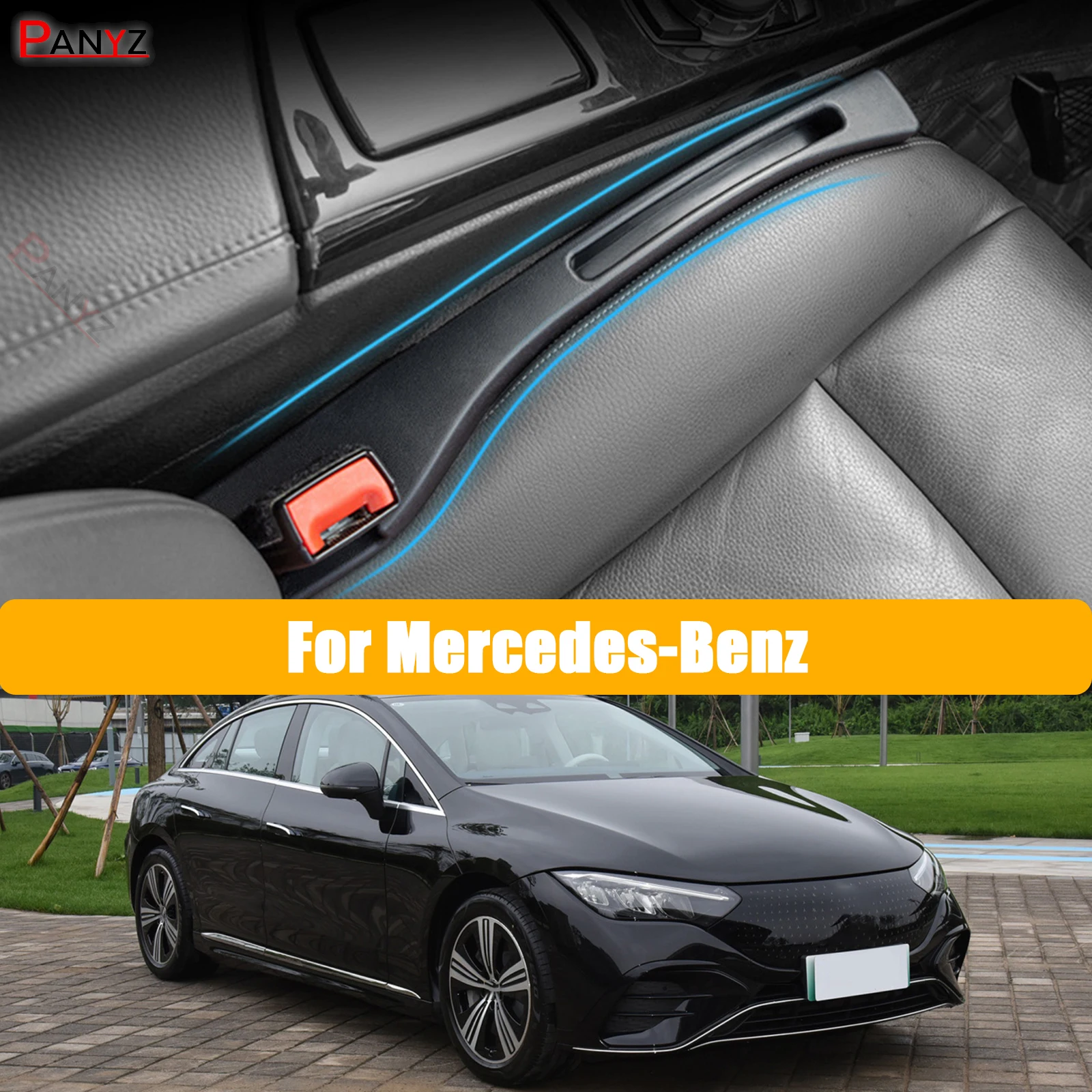 Car Seat Gap Filler Side Seam Plug Strip Leak-proof Filling Strip for Mercedes-Benz C-Class E-Class S-Class w163 w204 w211 w210