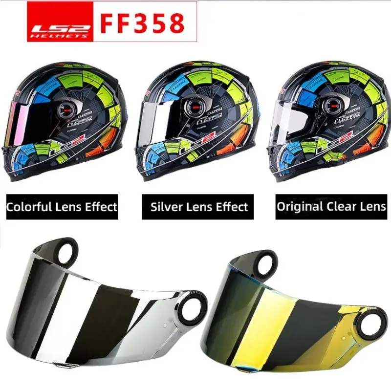 LS2VisorOriginalMotorcycleHelmetLensFitforFF358FF396FullFace