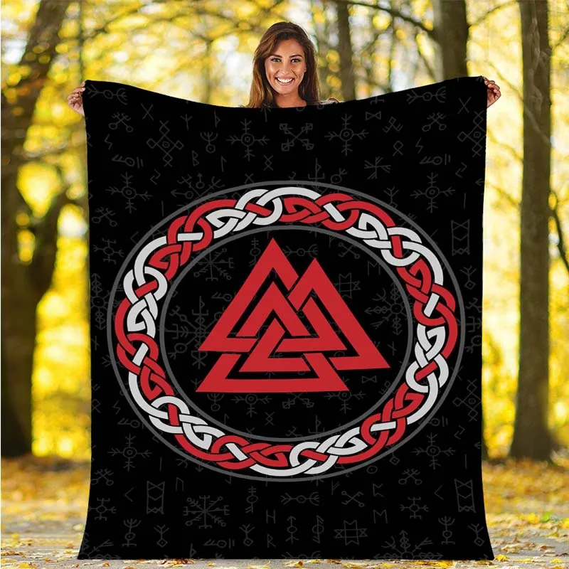 

Viking Symbol Flannel Throw Blanket Gift Family Blanket Outdoor Blanket Picnic Blanket for Bed Picnic Couch Blanket Lightweight