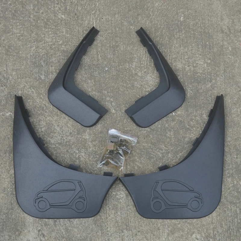 4pcs Car Mud Flap Flaps Splash Guards Mudguards Mudflaps For Smart