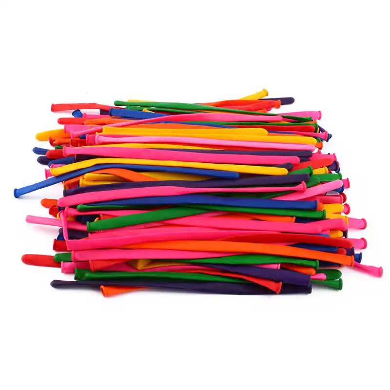 

200pcs DIY Long Twist Latex Balloons Tying Making Decor Mixed Mix-color
