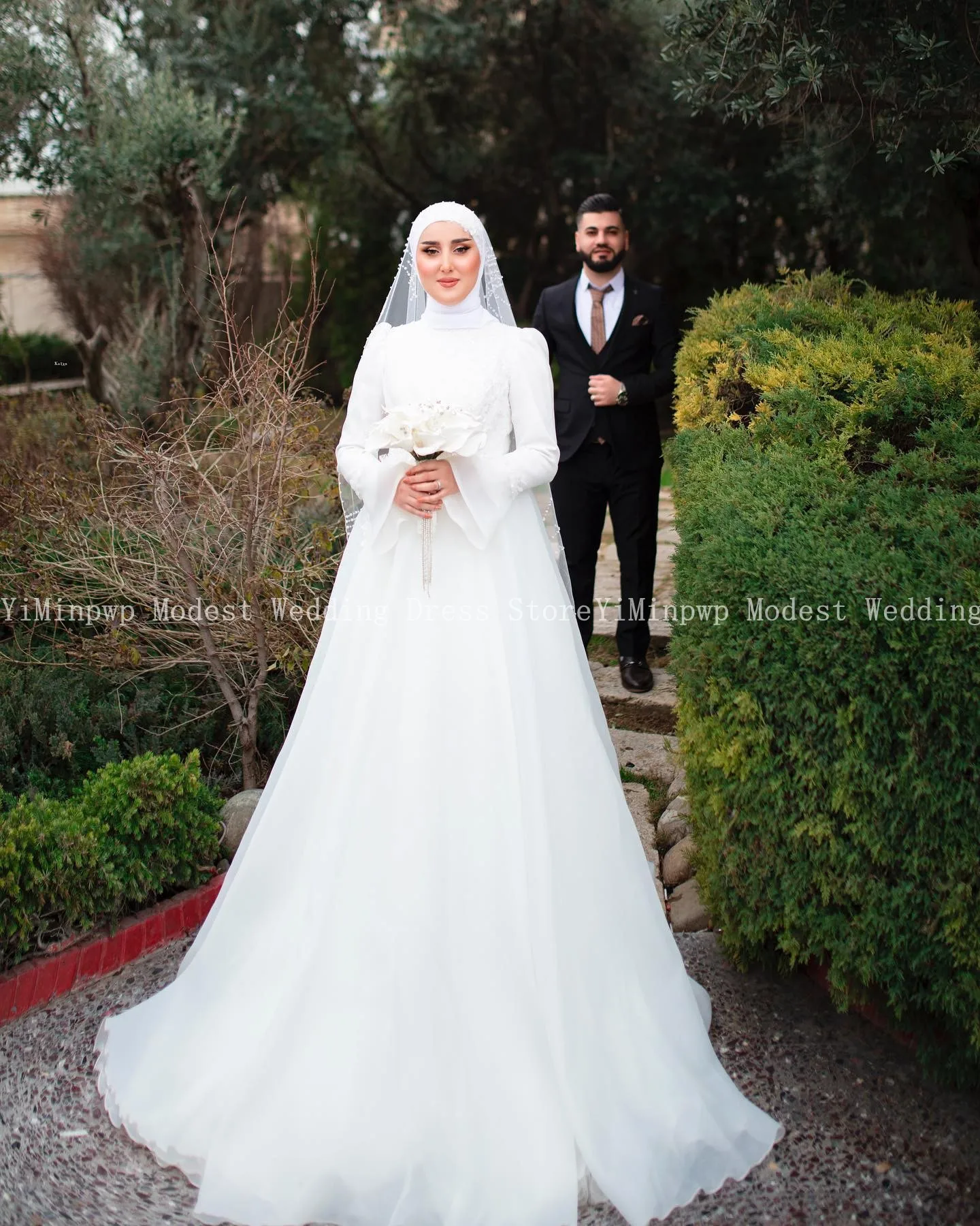 Dress With Wedding Dress Muslimah 2018 Bridal Gowns Dress Hijab Modern 2018  Muslim Wedding Dress With
