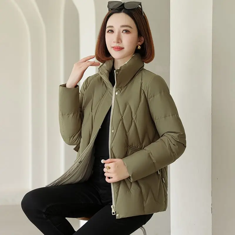 2023 New Women Down Jacket Winter Coat Female Short Parkas Loose Versatile Outwear Given To Philandering Leisure Time Overcoat