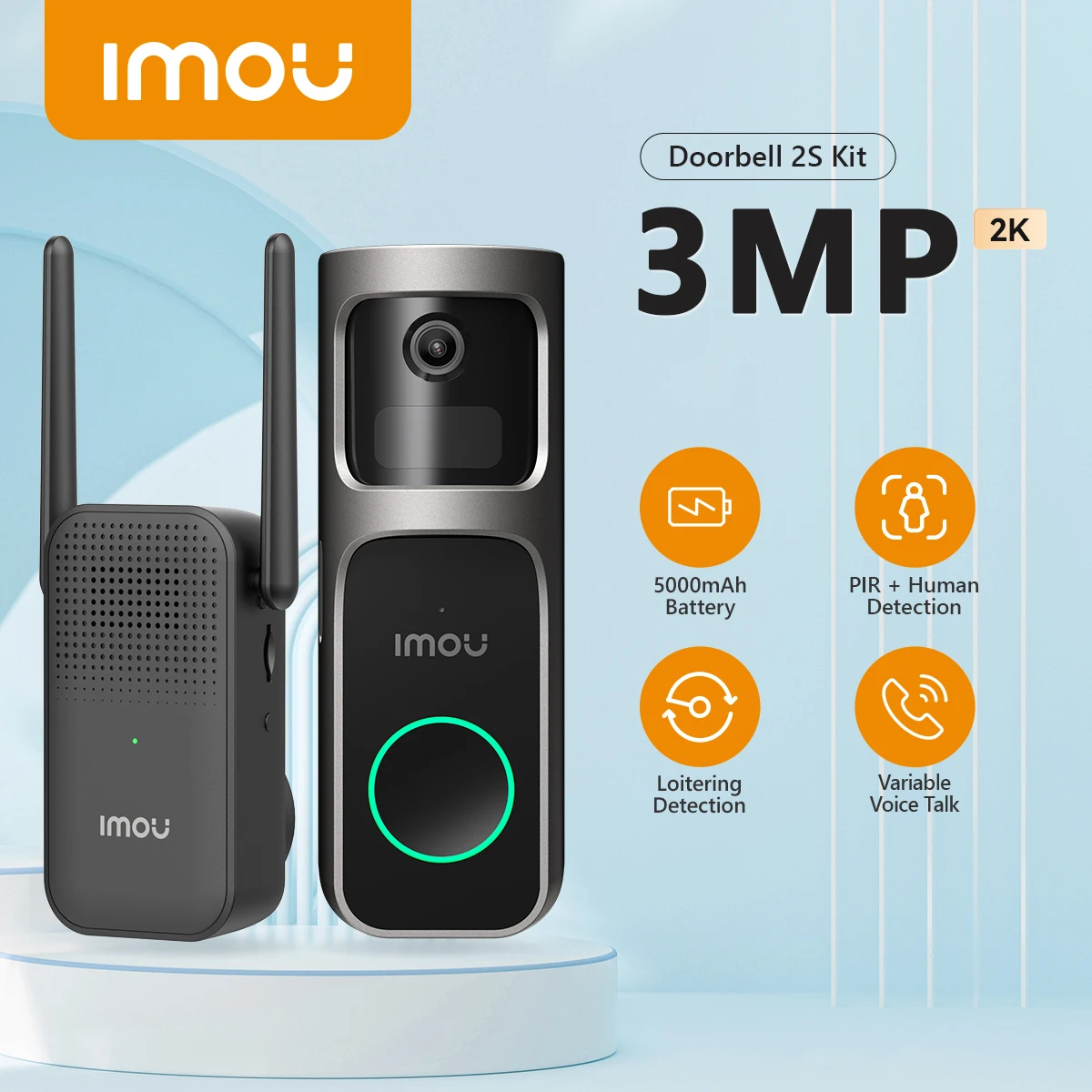 IMOU CRUISER 2 2K Cámara de Seguridad WiFi 3MP PT 360º IPC-GS7EN-3M0WE IMOU CRUISER 2 2K Cámara de Seguridad WiFi 3MP PT 360º IPC-GS7EN-3M0WE
