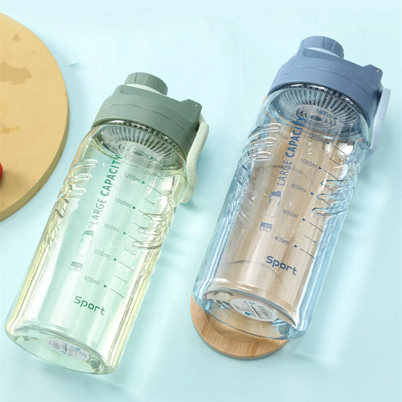 1.5L Plastic Water Bottle Portable Drinking Cup Girls Leakproof Shaker Mug Travel Gym Water Bottle for Outdoor Sports Fitness