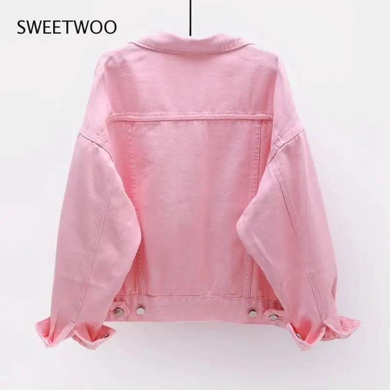 2022 Spring New  Denim Jacket for Women Casual Tops Short Coat Female Solid Jean Jackets Fashion Cotton Loose Outerwear