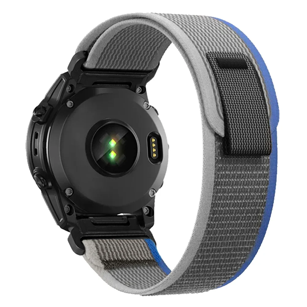 Braided Nylon Loop Watchband Strap, 22-26mm Adjustable, Breathable and Durable