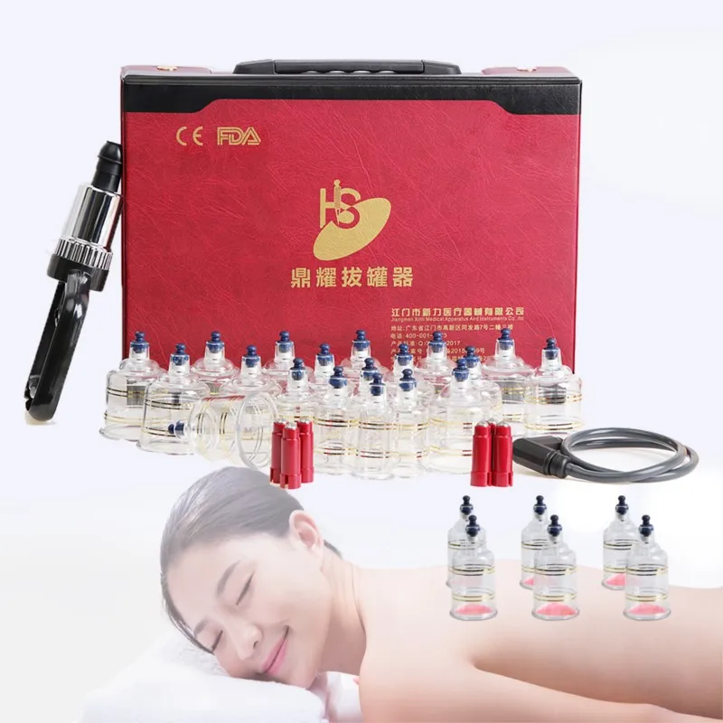Vacuum Cupping Therapy Set Suction Cup Acupuncture Body Massage Machine Scraping Cupping