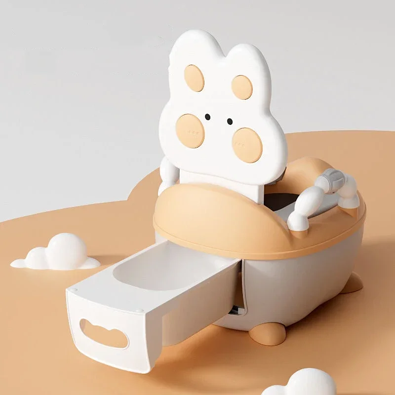 Training Toilet for Kids Portable Children's Pot Potty Cute Rabbit Baby Toilet Pot Porta-potty Urinal Children Toilet Seat Lid