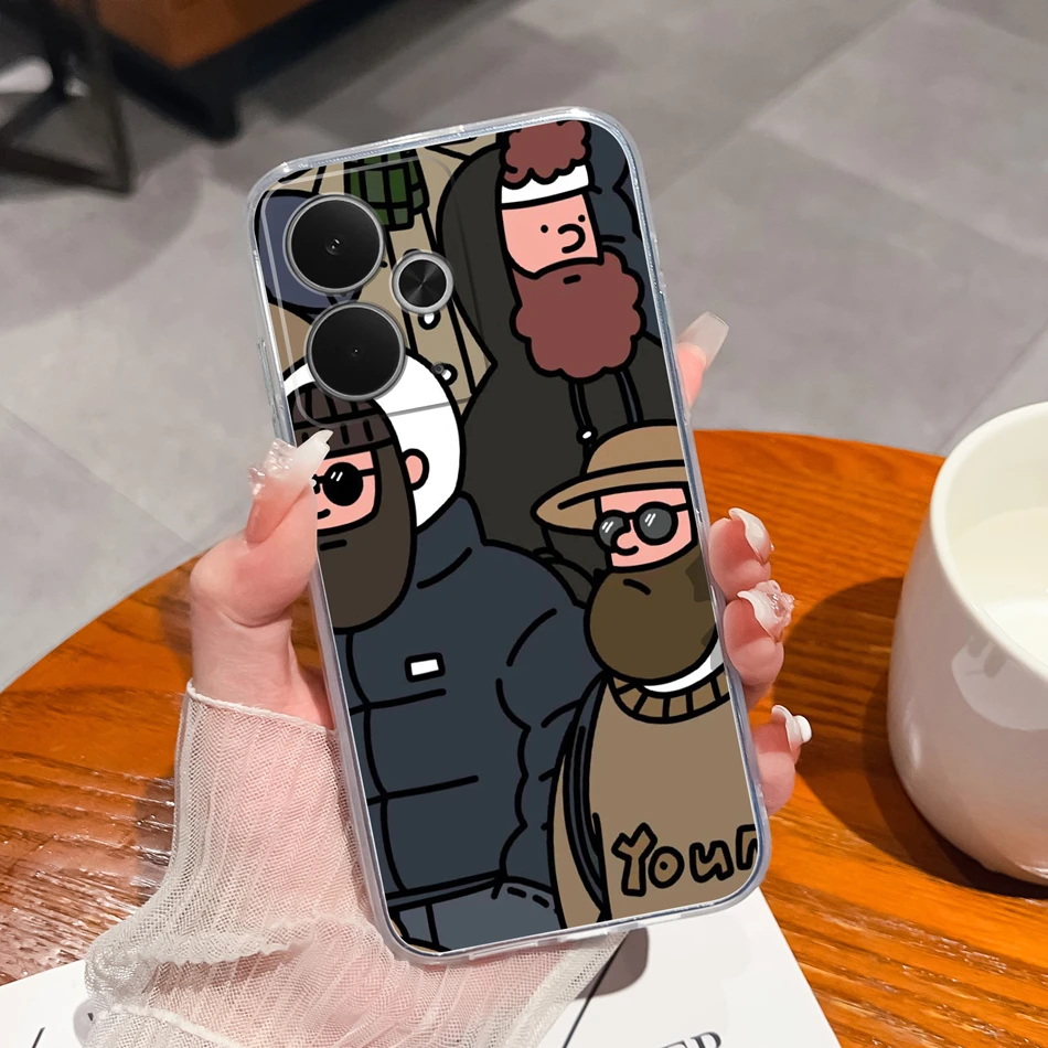 Funny Creative Transparent Phone Case - Soft TPU Silicone Lightweight Durable Shell