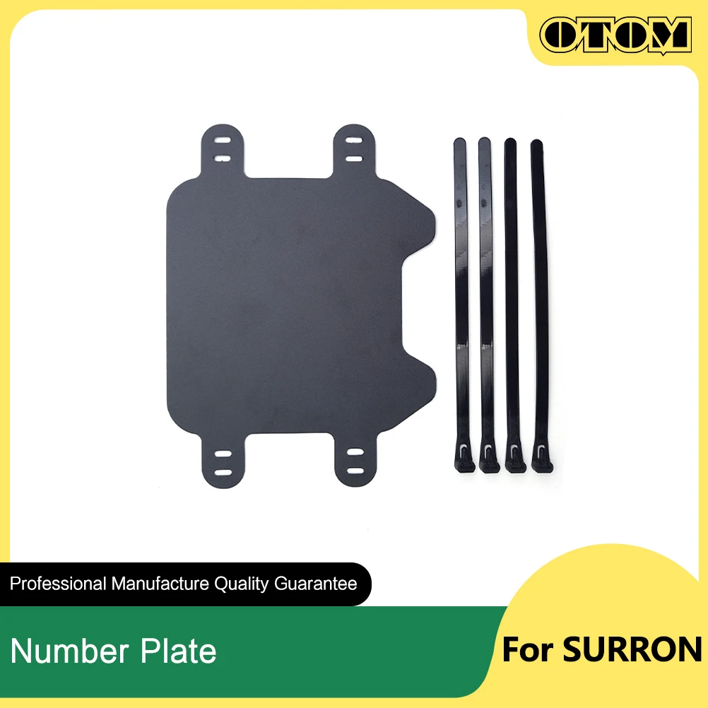 Otom Original Motorcycle Front Number Plate Liecense Plate Recording Guard Cover Per Sur-Ron Light-Bee X S Electric Off-Road