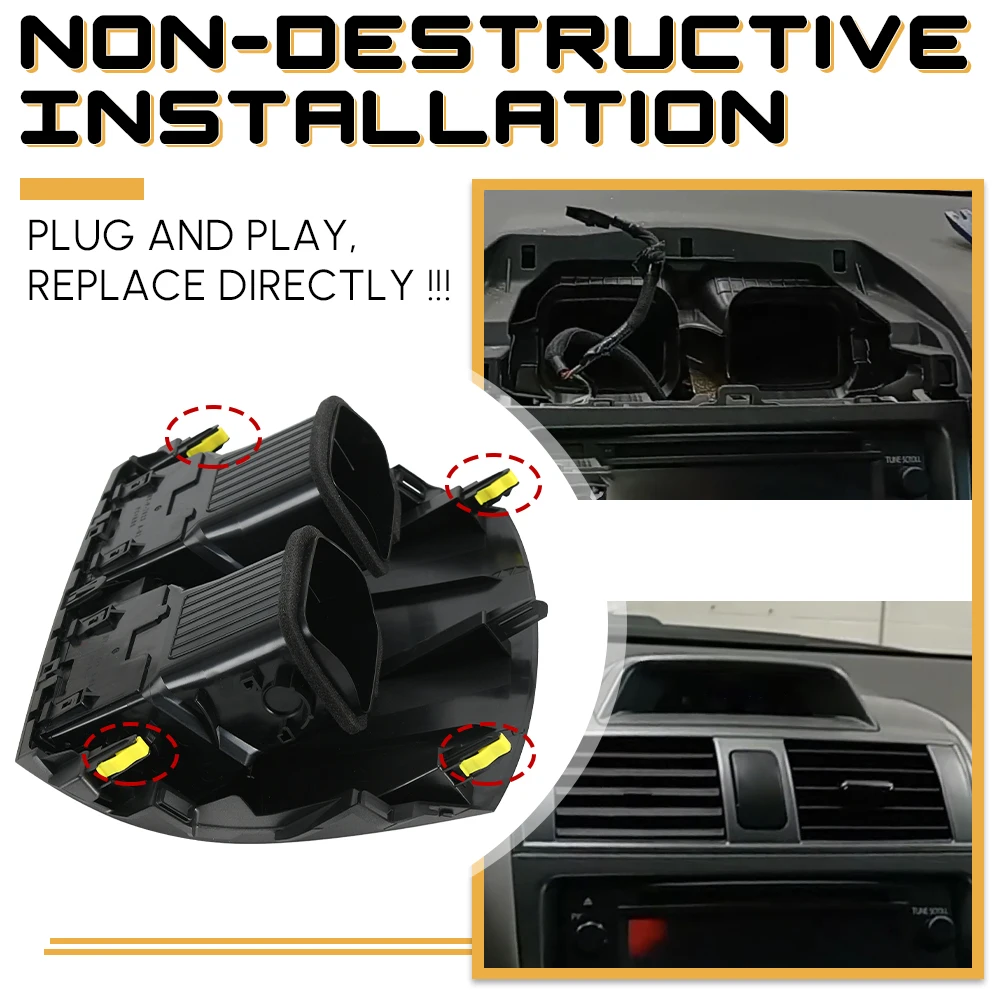 Center Dash A/C Outlet Air Vent Panel 55670-02160 55663-02060 For Toyota Corolla 08-13 Conditioning Outlet Panel Grille Cover air conditioning outlet cover