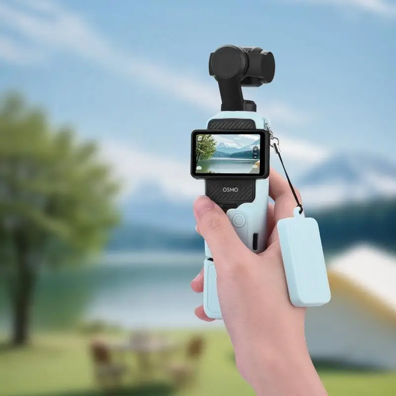 1 Set Anti-Scratch Handle Soft Sleeve Skin Lens Cap Silicone Cover For DJI Pocket 3 Protective Case DIY Accessories