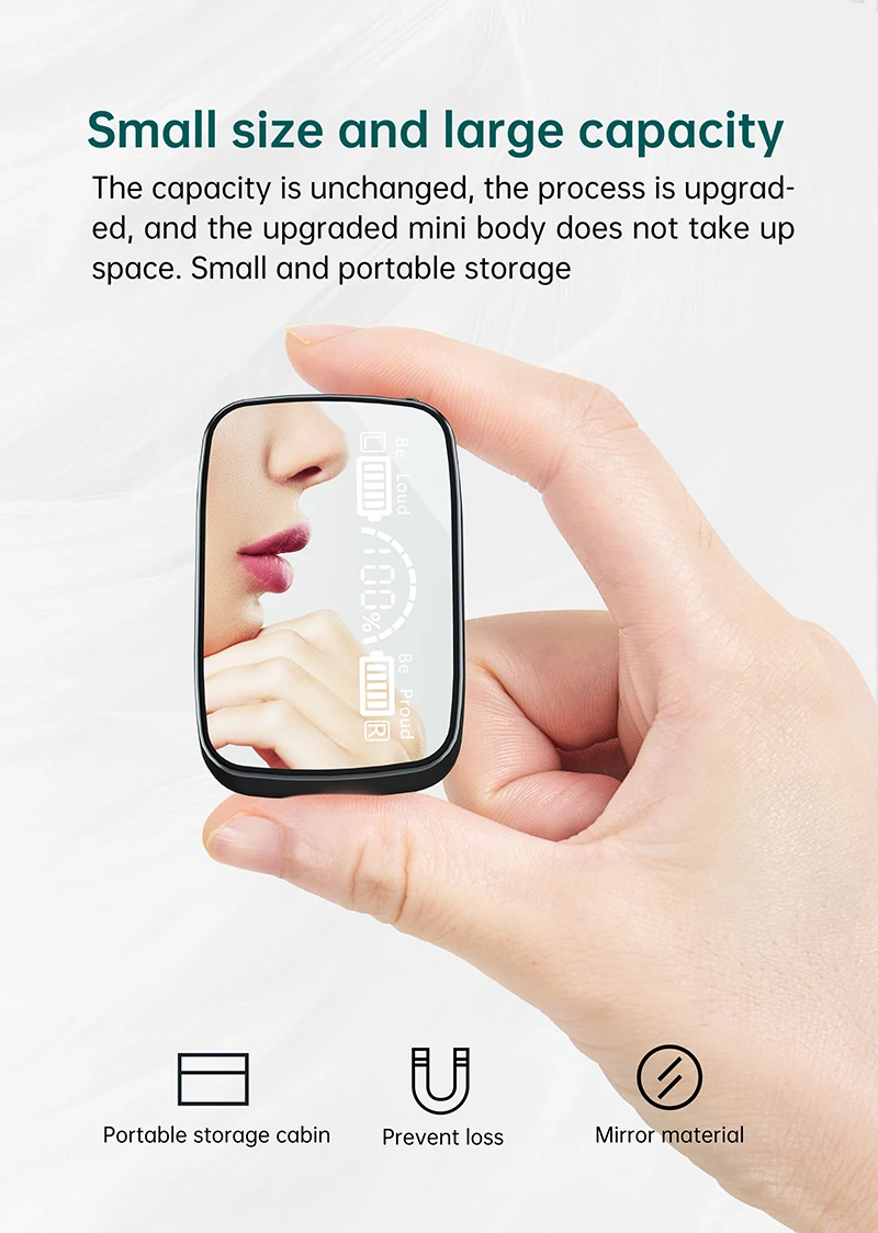 Wireless Earbuds Bluetooth Headphones 3500mAh Charging Box with Flashlight  Noise Cancelling Deep Bass Stereo Wireless Earphone