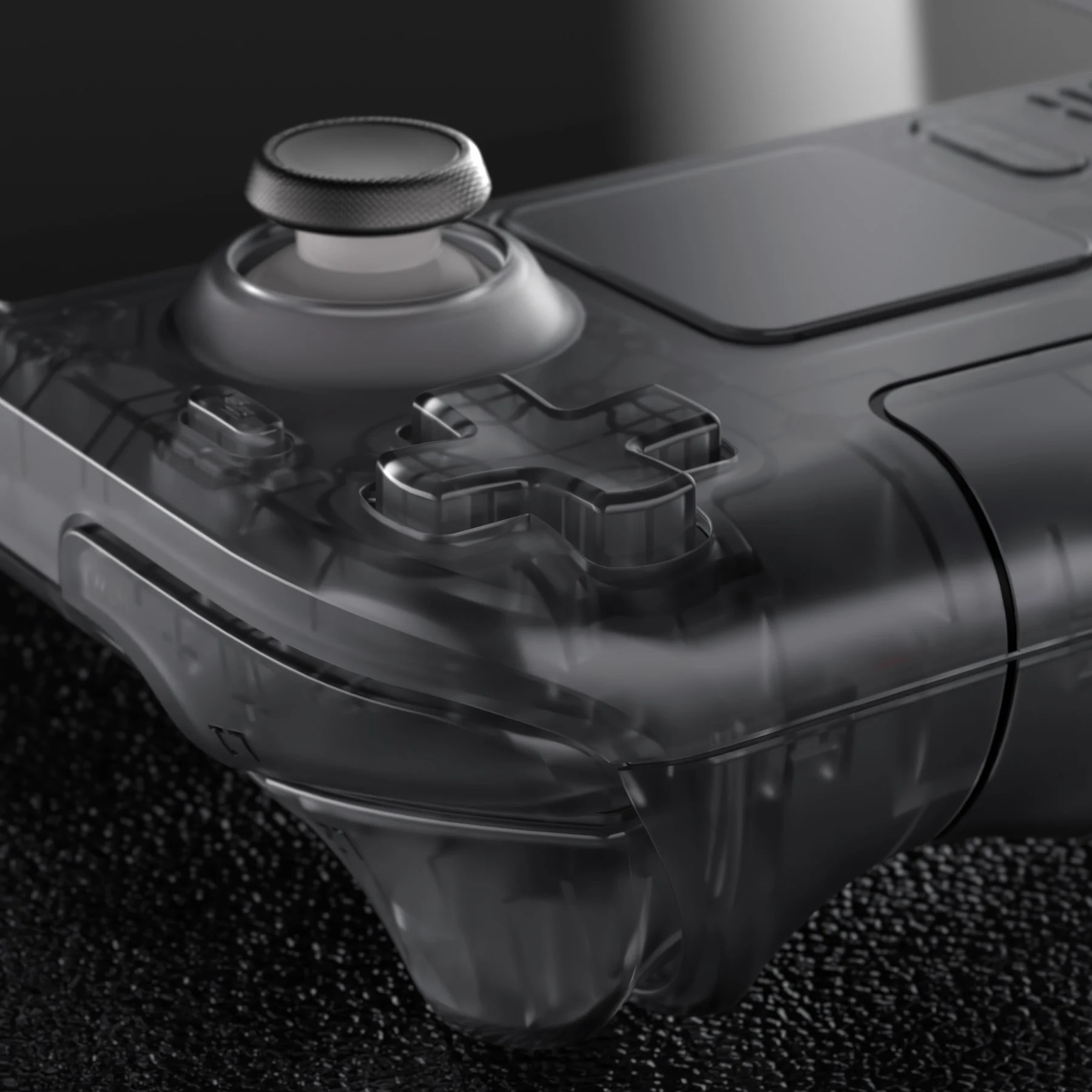 eXtremeRate Juego completo de botones de carcasa para controlador Xbox  Series X y S, accesorios de repuesto transparentes, empuñaduras de rieles