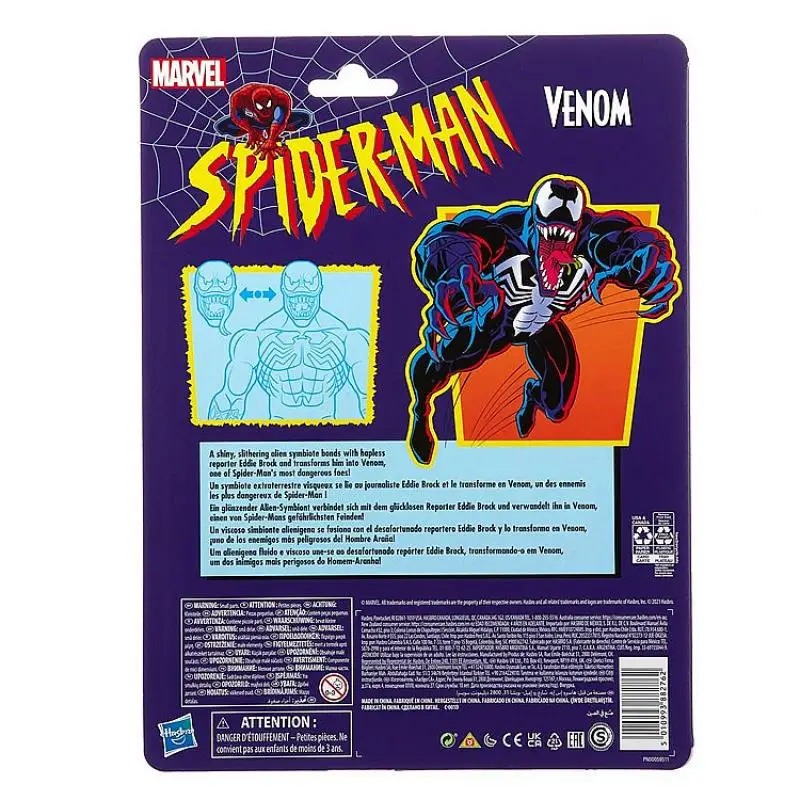 Venom Retro Figure Marvel Legends | Marvel Legends Spider-man Retro -  Hasbro Original - Aliexpress