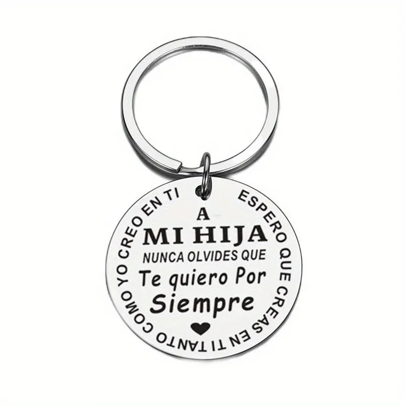 1PC İspanyol Anahtarlık Kızıma Oğluma HIJA HIJO