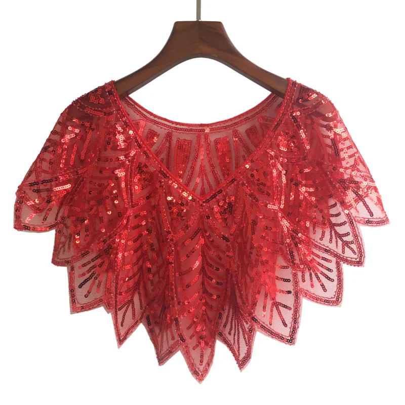 

Sequins Shawl Dress Shiny Summer Outside The Thin Section of The Short Jacket Small Shoulders Mesh Sunscreen Female