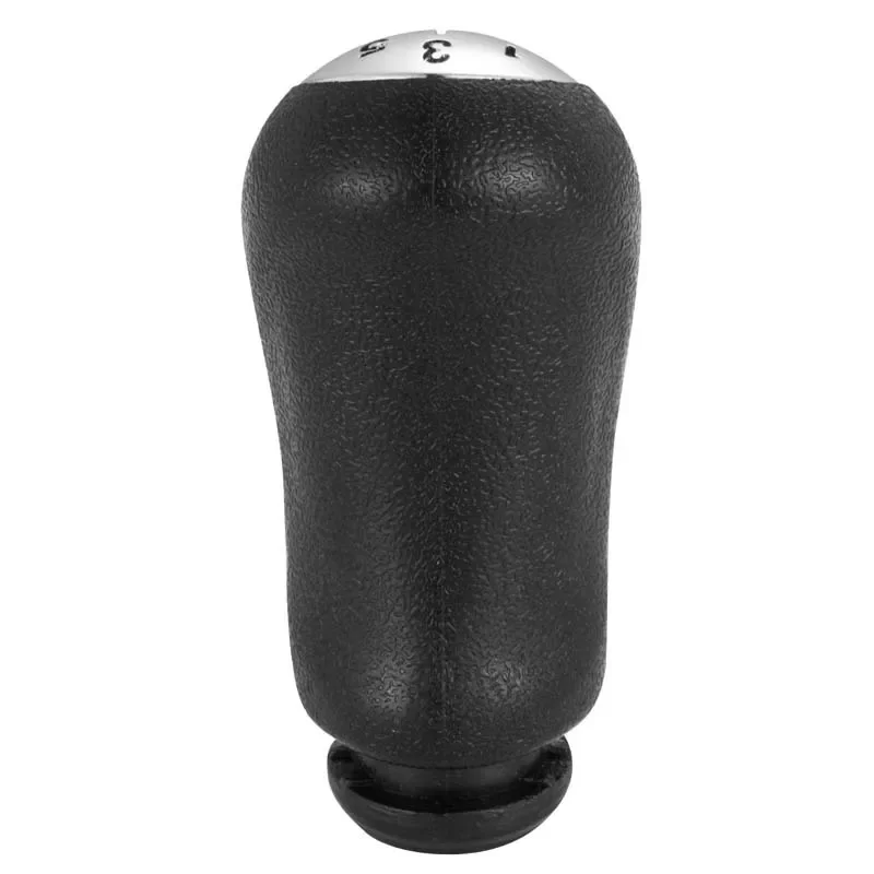 Universal 5-Speed Black Gear Shift Knob with Dust-Proof Cover