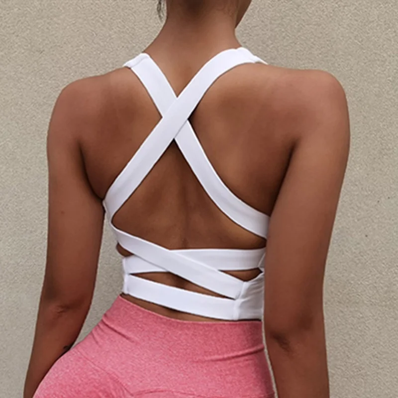 Cloud Hide Sexy Sport Shirt Donna Reggiseno Sportivo Fitness Intimo Push Up Yoga Tank Crop Top Running Gym Girl Vest Workout Athletic